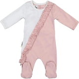 Diagonal Ruffle Footie
