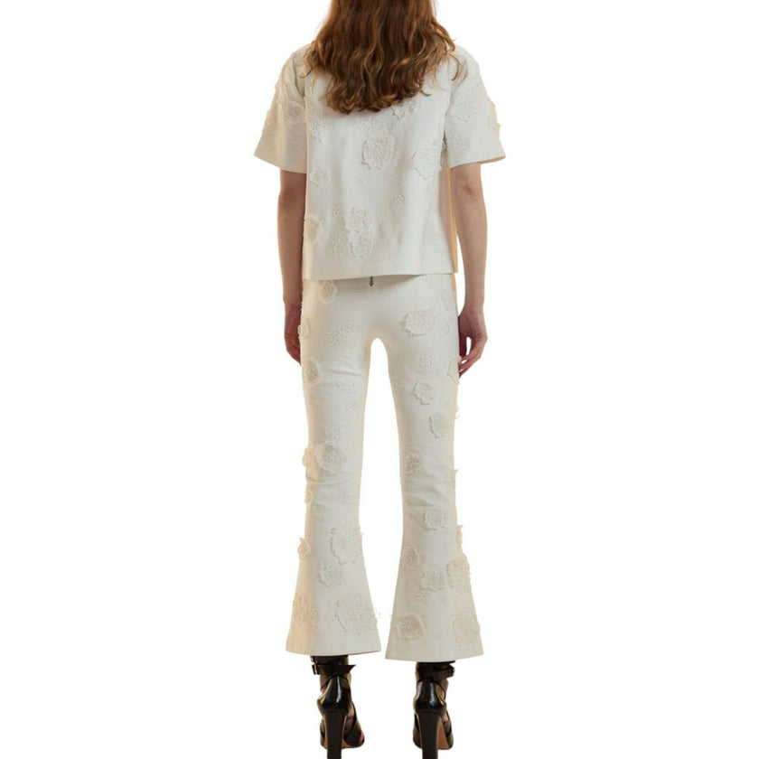 Embroidered Floral Applique Top