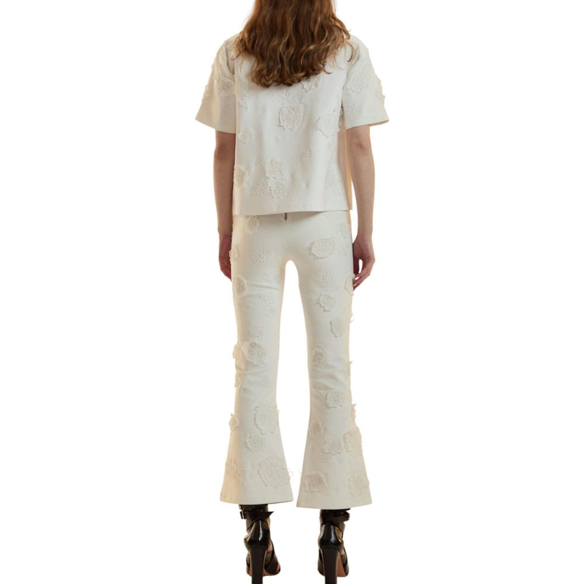 Embroidered Floral Applique Top