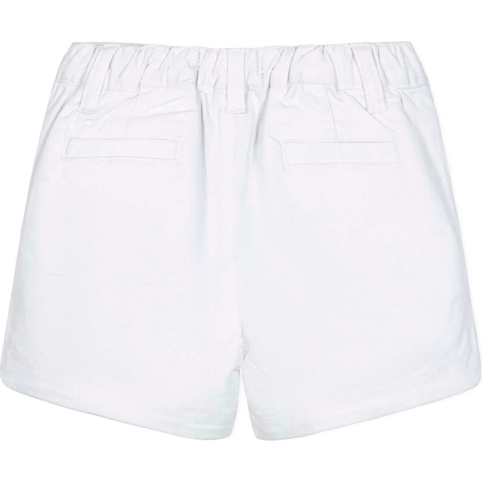 Organic Stretch Chino Pull-On Short, White