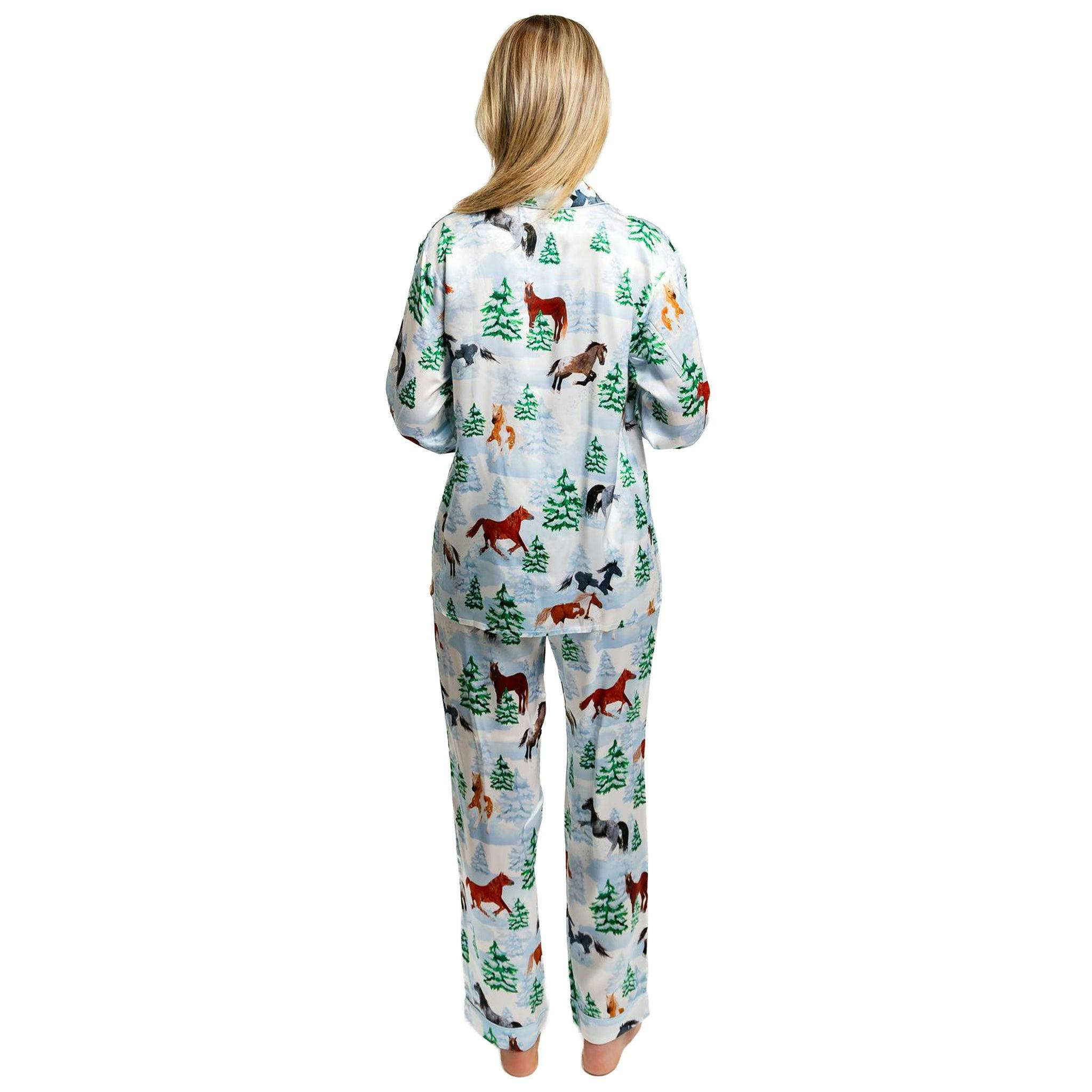 Women's Skydog Wild & Free SILK Long PJ Set