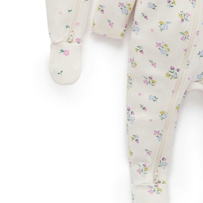 Printed Zip Growsuit Pack Cherry Blossom Print