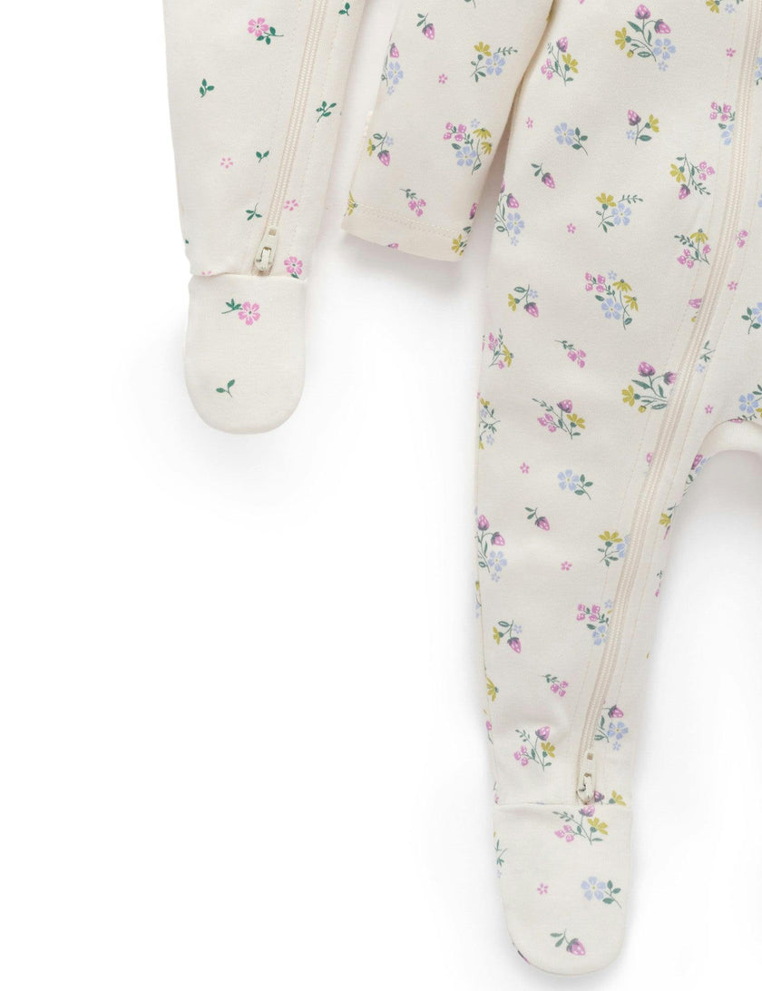 Printed Zip Growsuit Pack Cherry Blossom Print