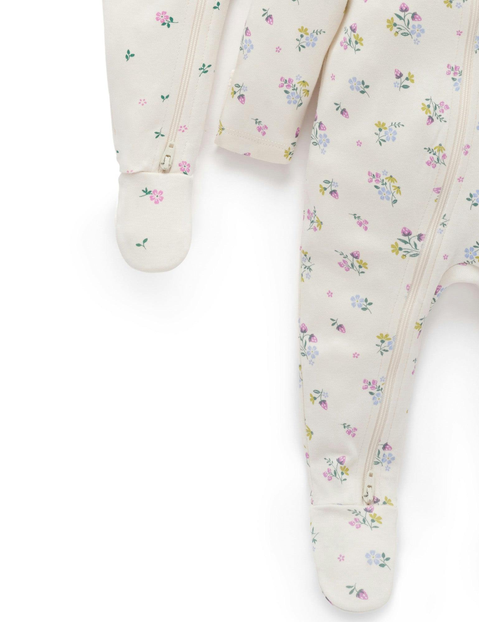 Printed Zip Growsuit Pack Cherry Blossom Print
