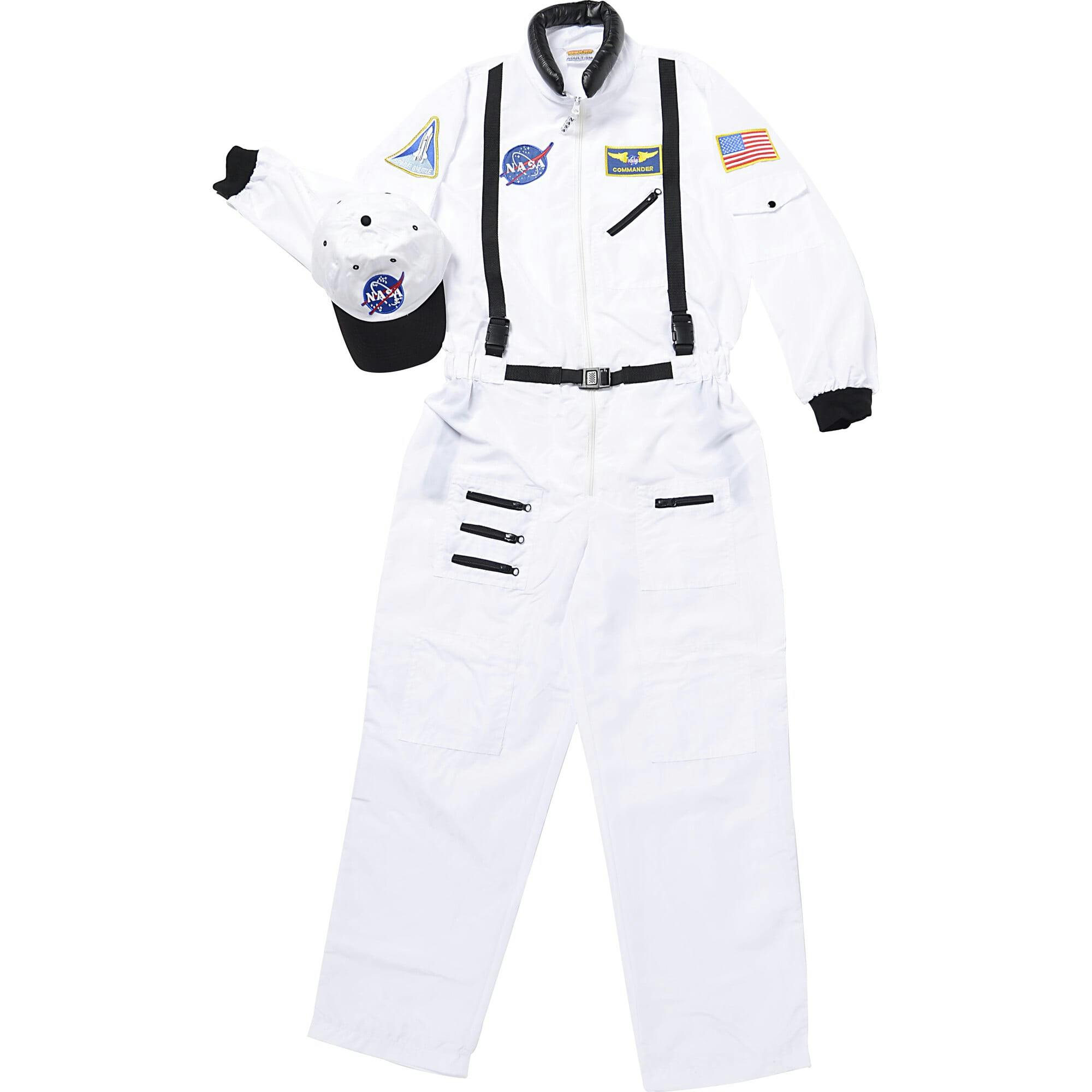 Adult Astronaut Suit w/Cap, White