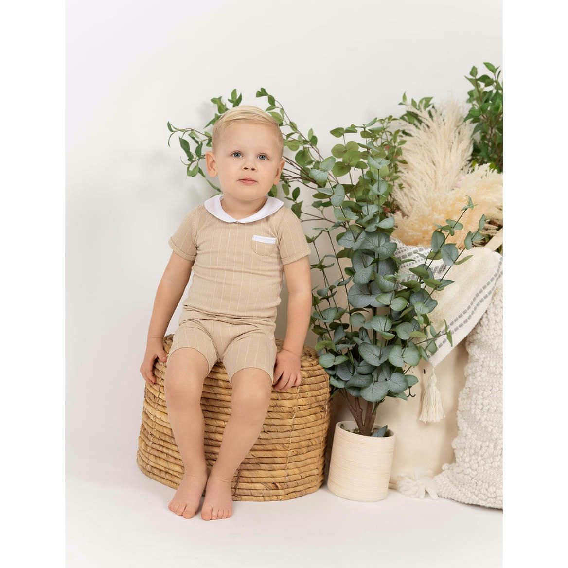 Raised Stripe Two-Piece Set
