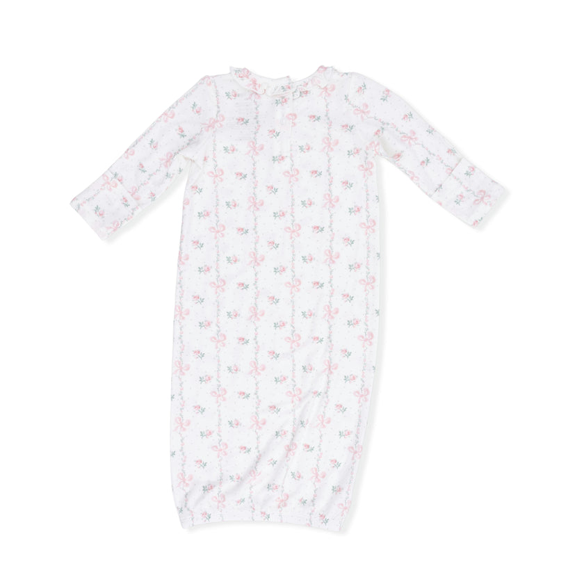 Dainty Buds and Bows - Kimono Gown & Knot Headband