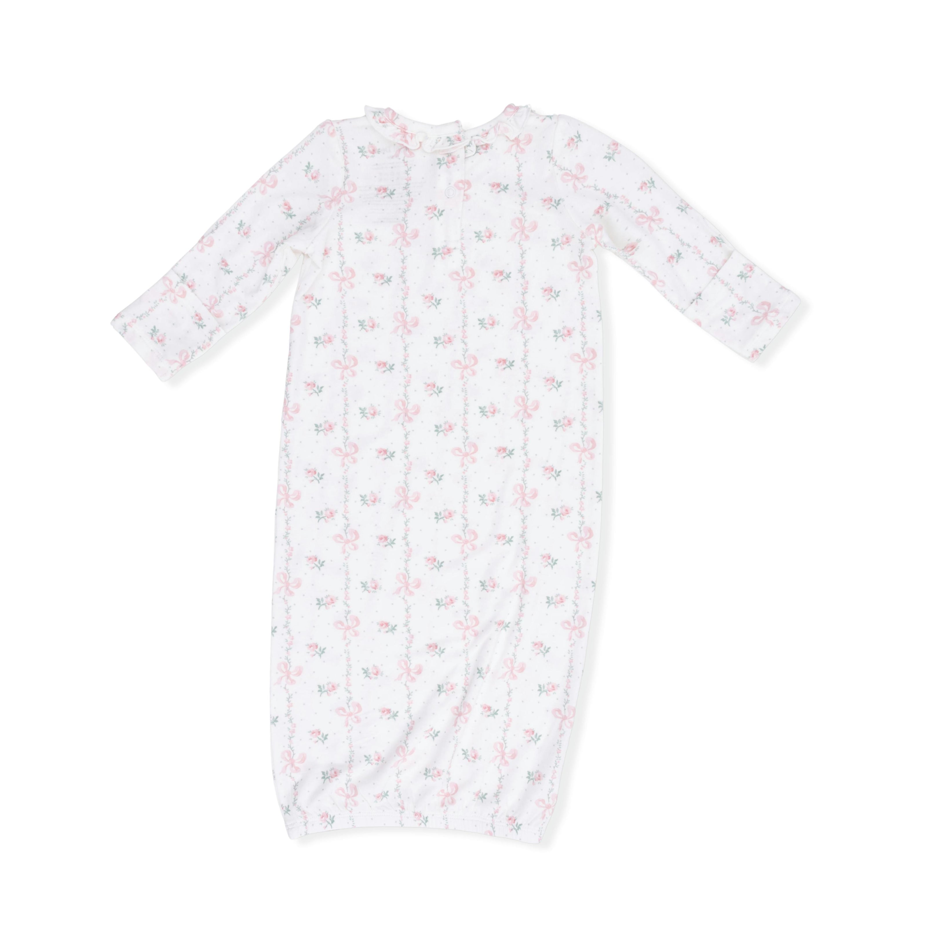 Dainty Buds and Bows - Kimono Gown & Knot Headband