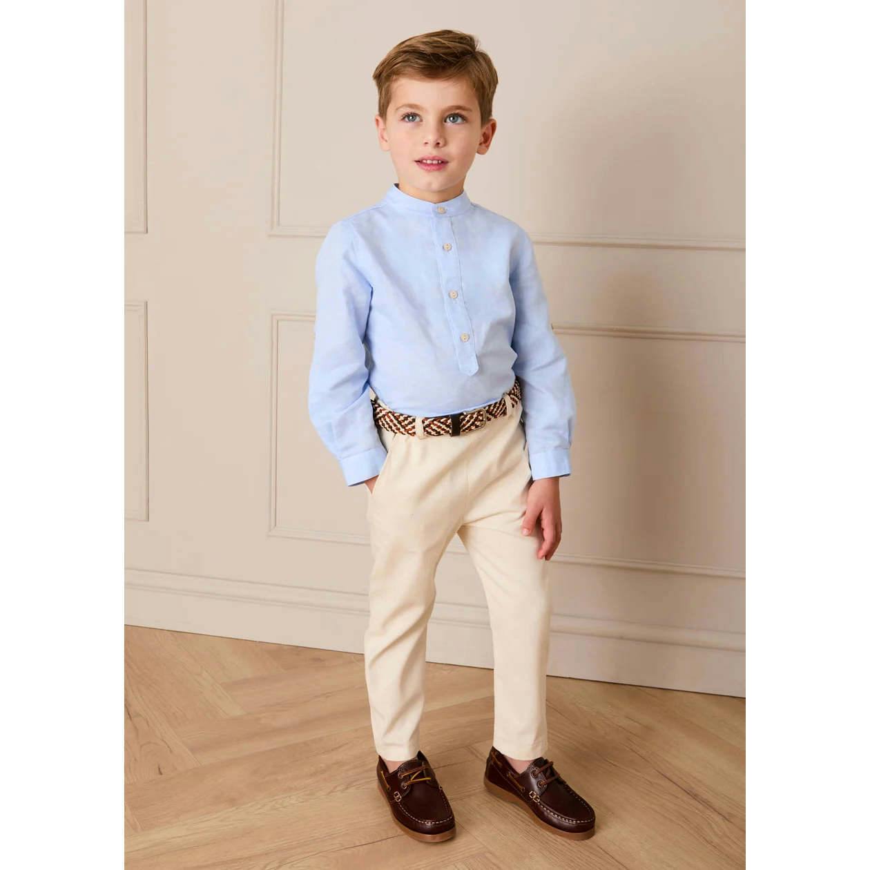 Plain Chino Trousers in Cream (4-10yrs)