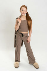 Girls Lucy 3 Piece Rib Sweat Set