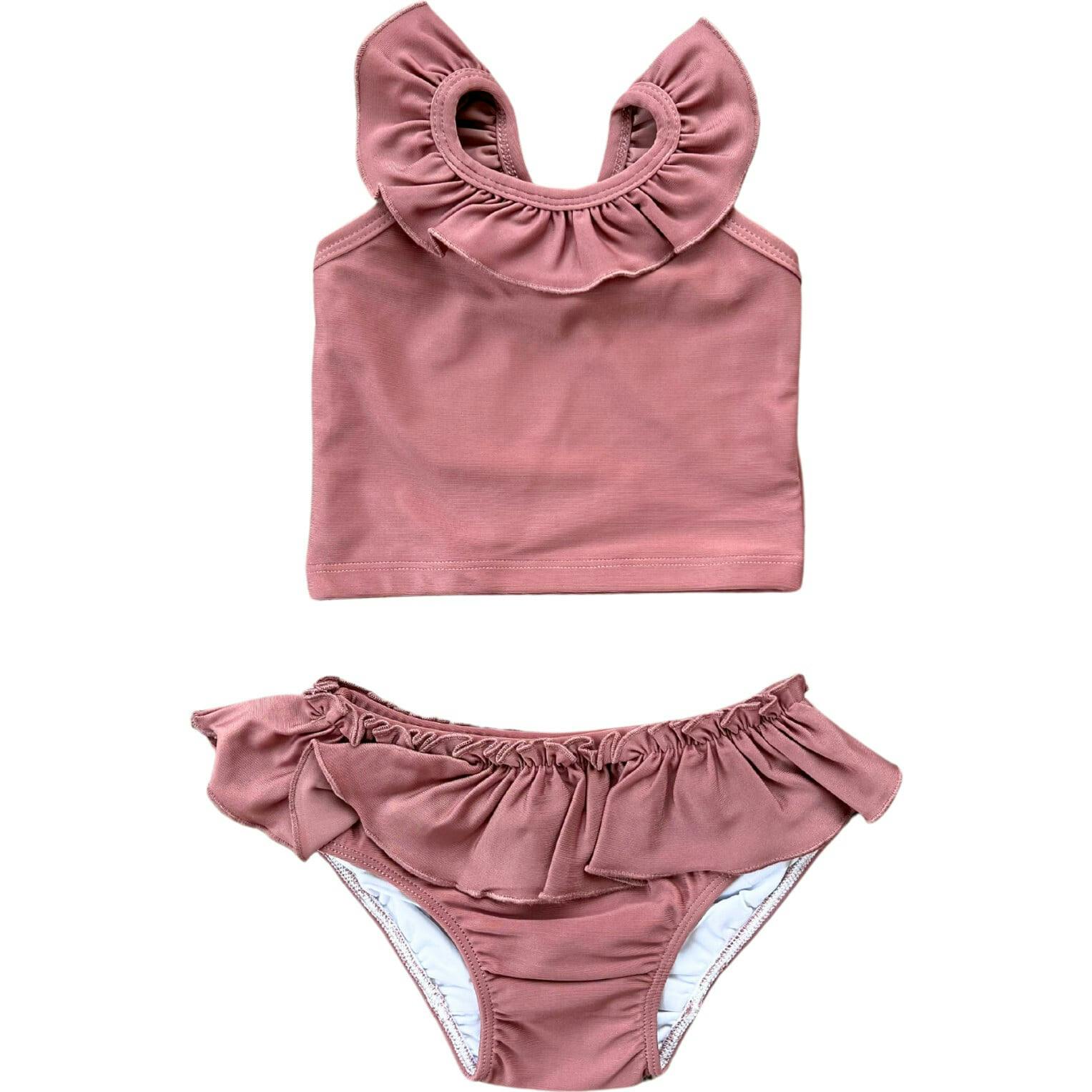 Girl's Two-Piece Tankini Swimsuit Burlwood