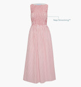 The Cosima Nap Dress - Red Ticking Stripe