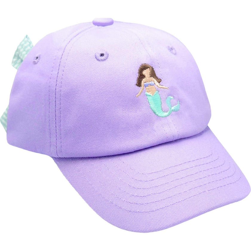 Pink Mermaid Bow Baseball Hat