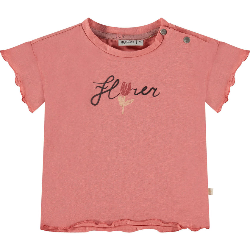 Flower Print Short Sleeve T-Shirt