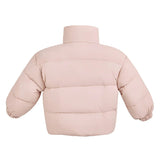 Pink Hooded Puffer Jacket