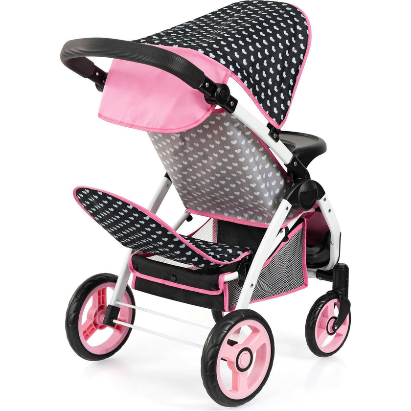 Bayer Design Dolls: Twin Star Stroller - Black