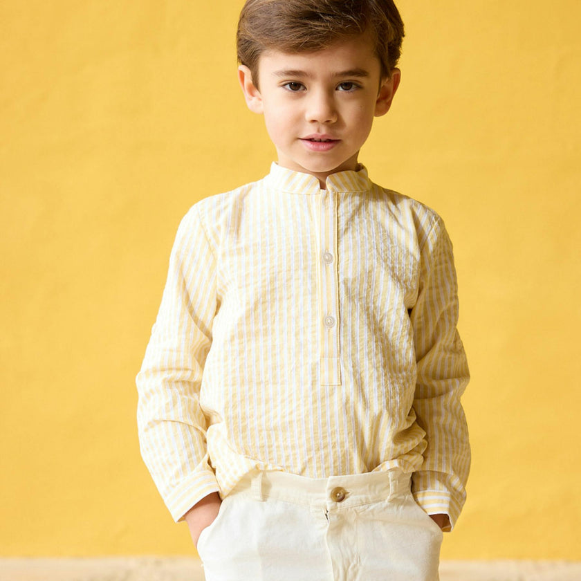 Pereprine Shirt Yellow Seersucker