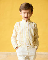 Pereprine Shirt Yellow Seersucker
