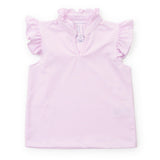 Ellie Girls' Sleeveless Performance Top by LH Sport Pink Stripes (Past Season)