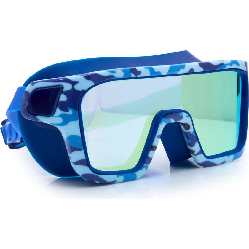 Battleship Blue Camo Youth Novelty Swim Goggle