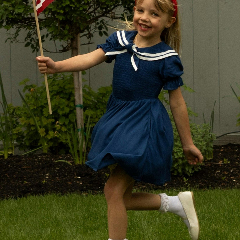 Mini Alice Dress in Navy