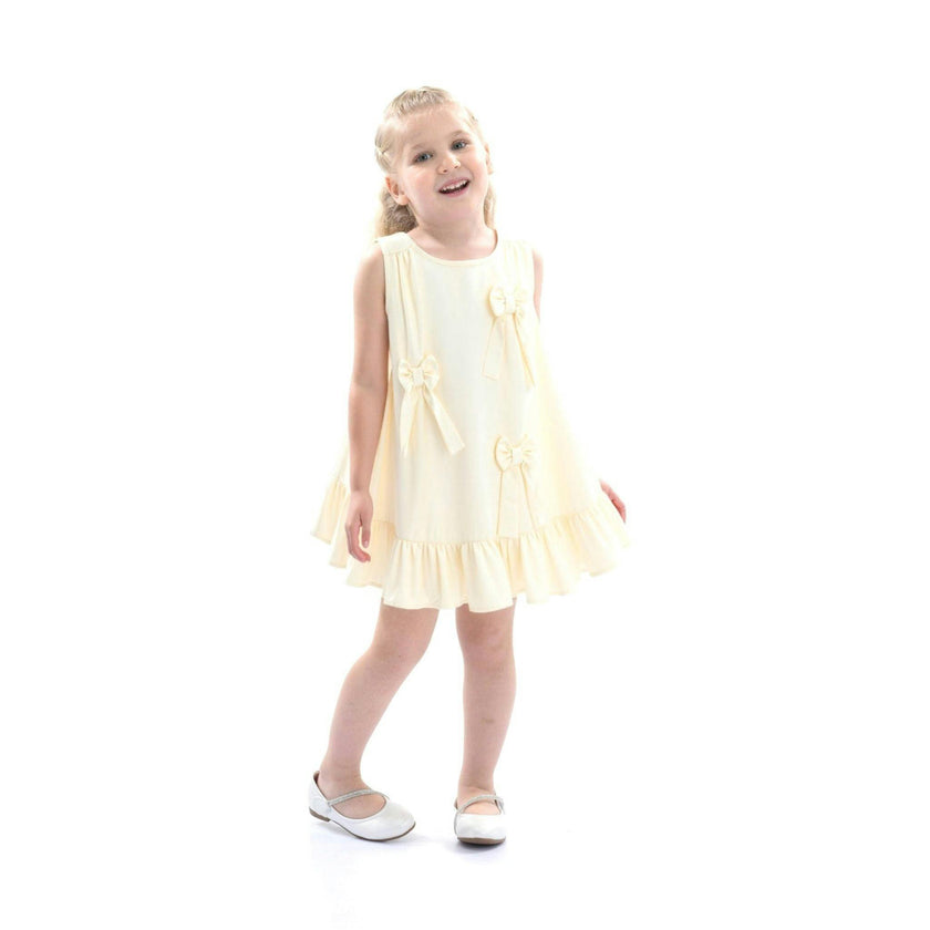 Ivory Sofia Bow Dress