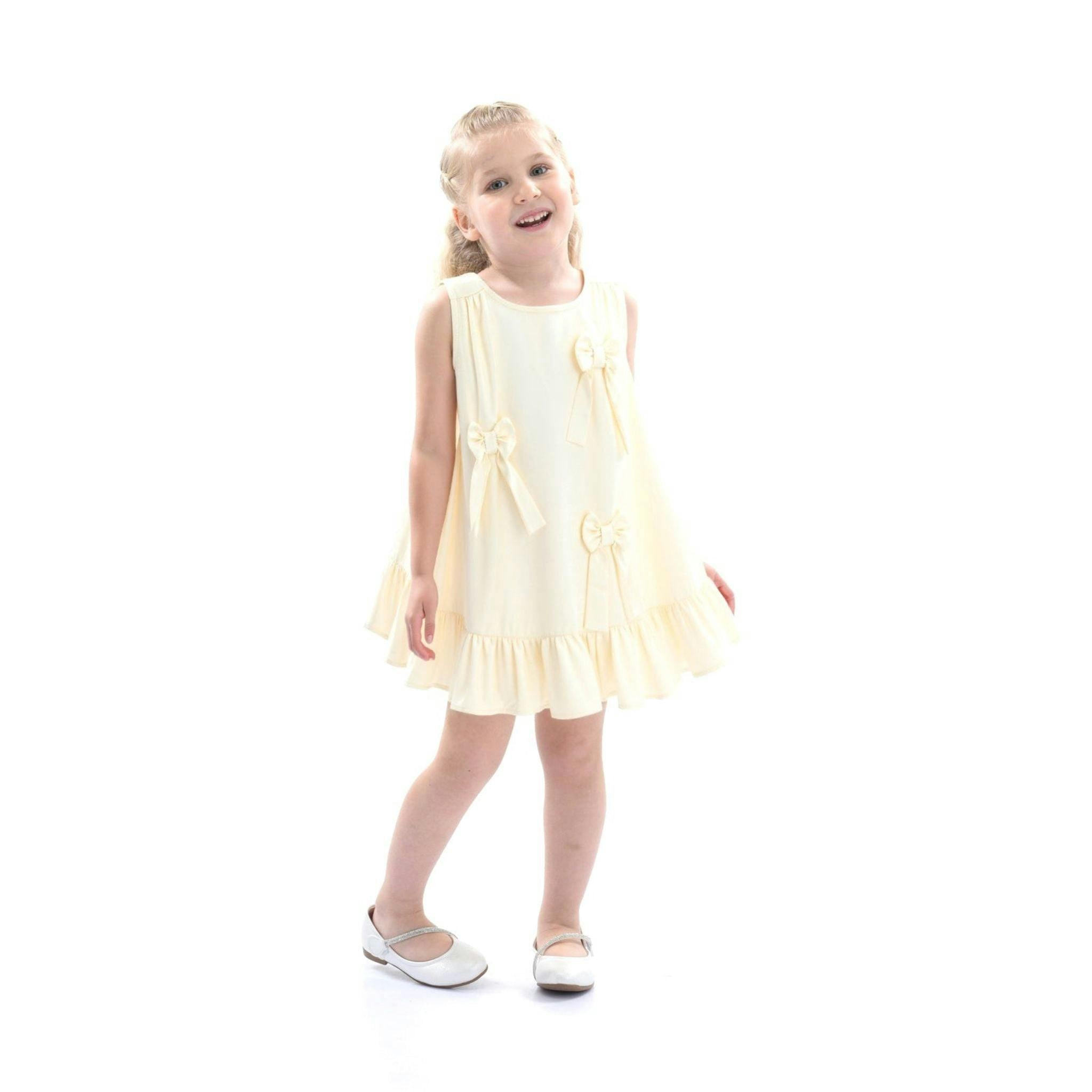 Ivory Sofia Bow Dress