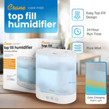 0.7 Gallon Top Fill Cool Mist Humidifier and Aroma Diffuser