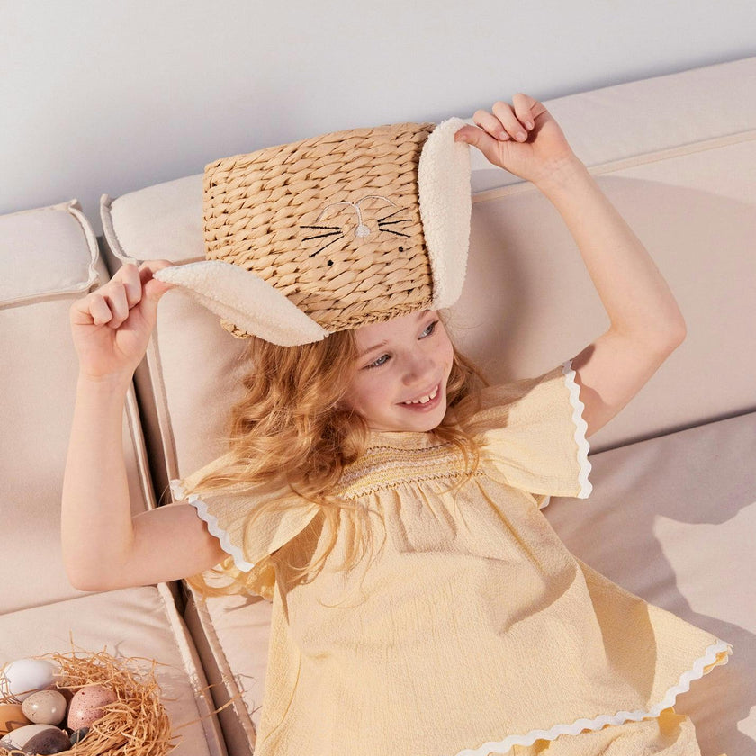 Seersucker Smocked Girl Blouse