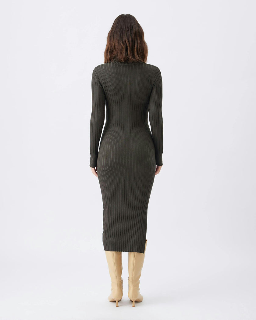 Nella Rib Nursing Knit Dress  Ivy