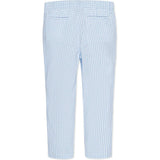 Organic Seersucker Suit Pant, Blue