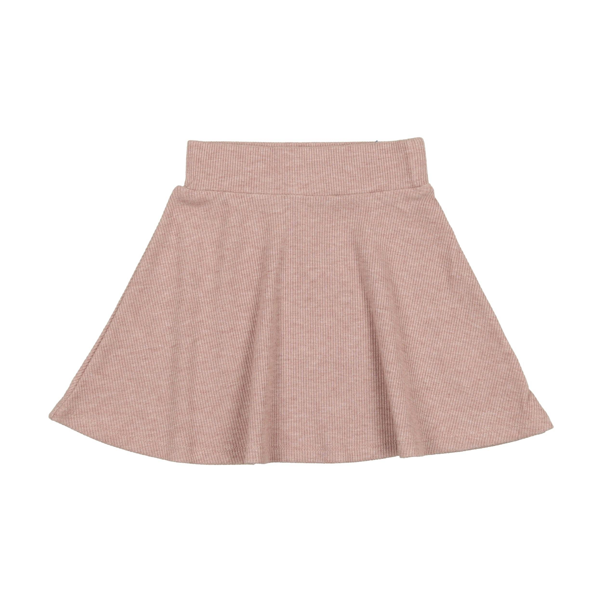Soft Ribbed A-Line Short Skirt