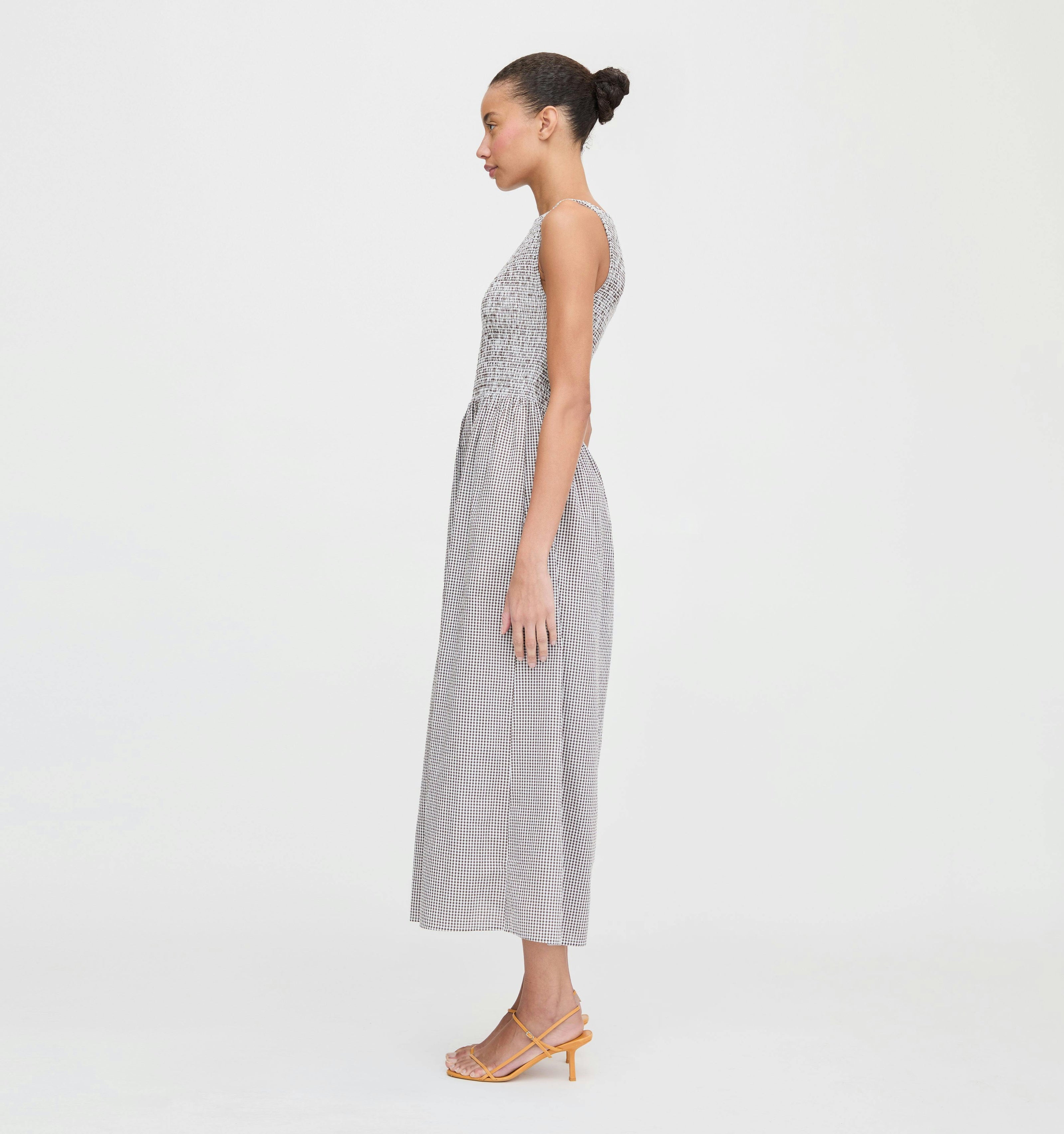 The Cosima Nap Dress - Chocolate Gingham