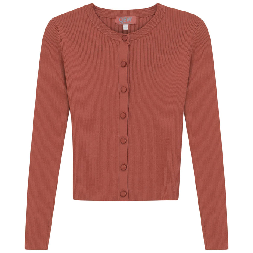 Cropped Knit Cardigan