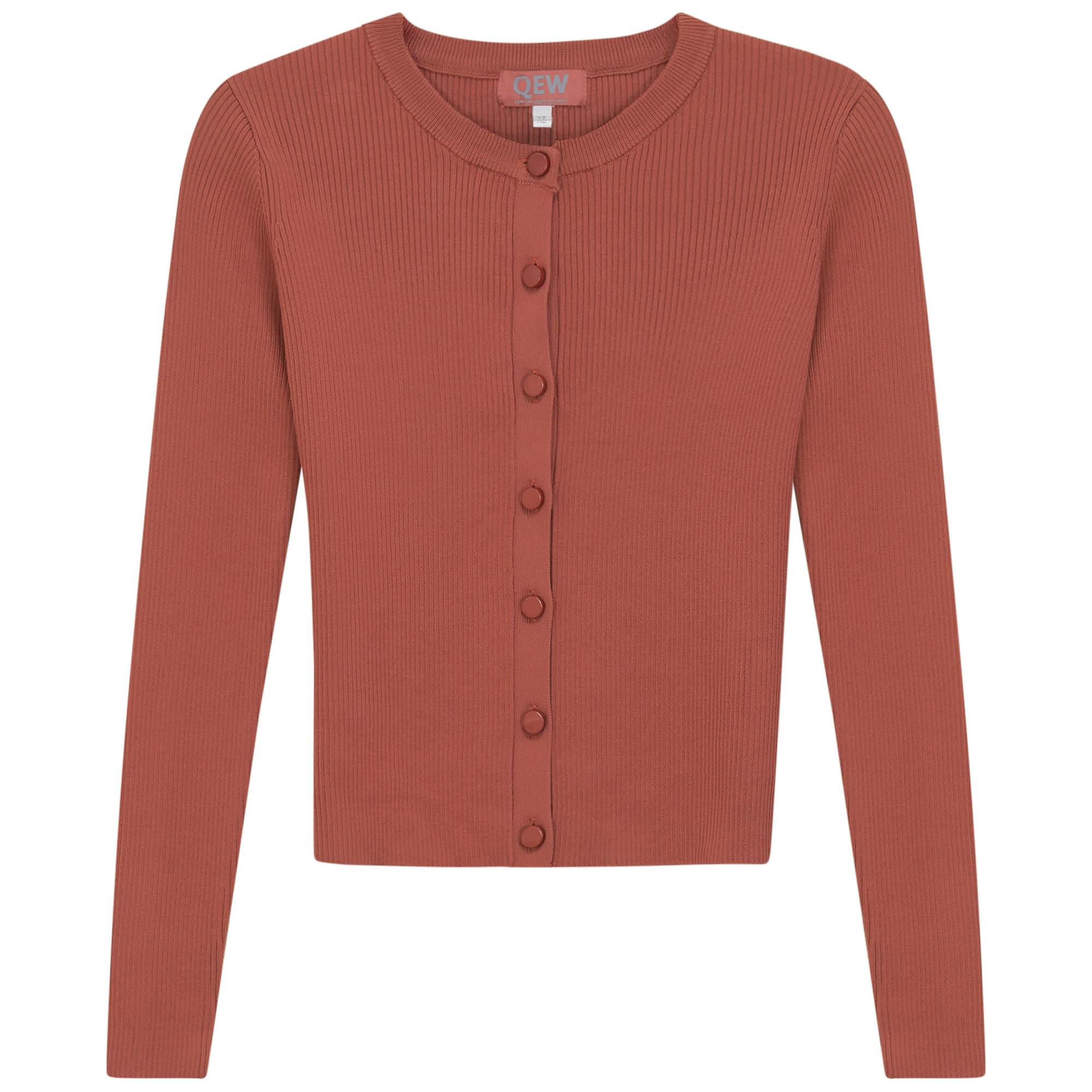 Cropped Knit Cardigan