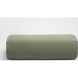 Zen Crinkled Comfort Fitted Sheet, Green