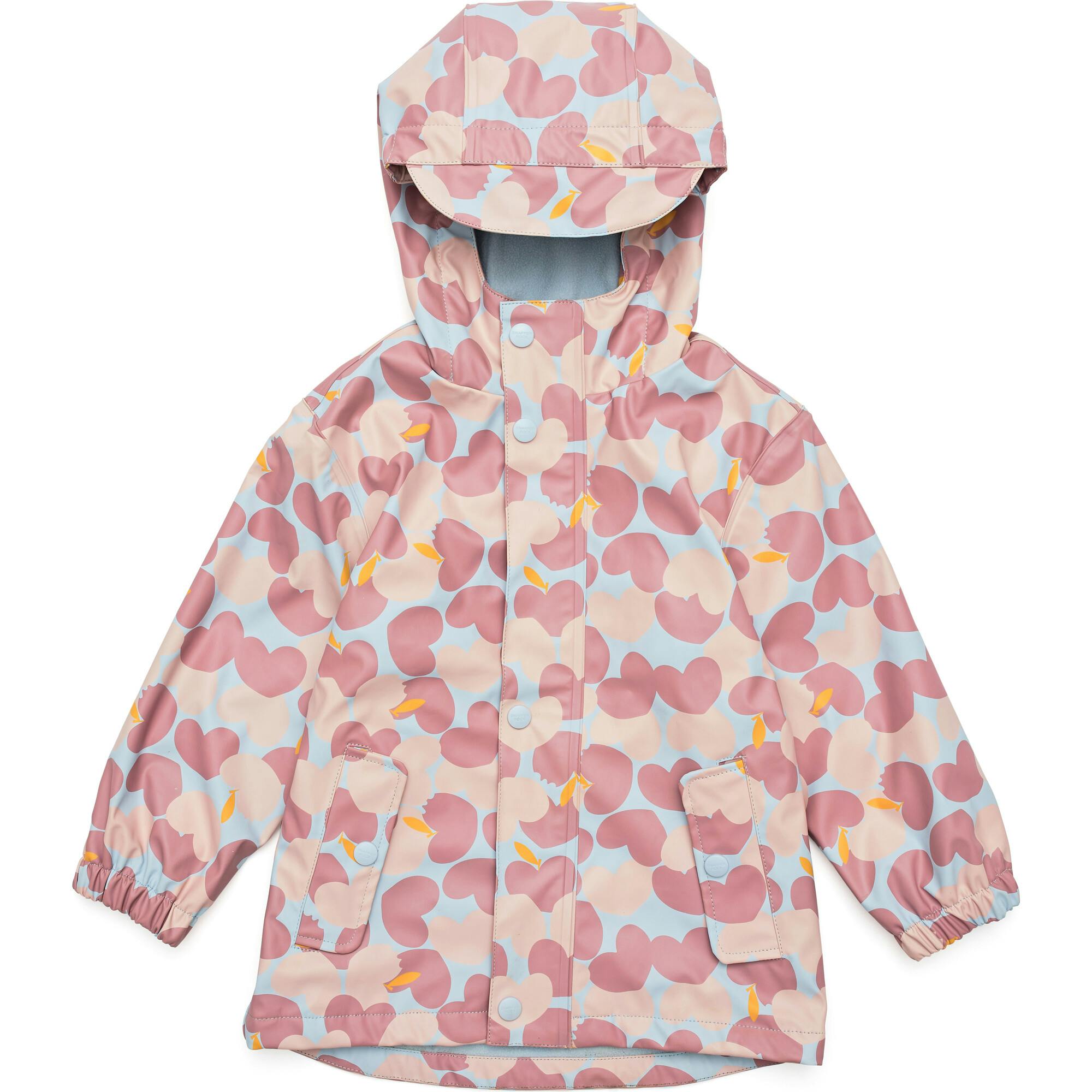 Recycled Waterproof Raincoat, Pink