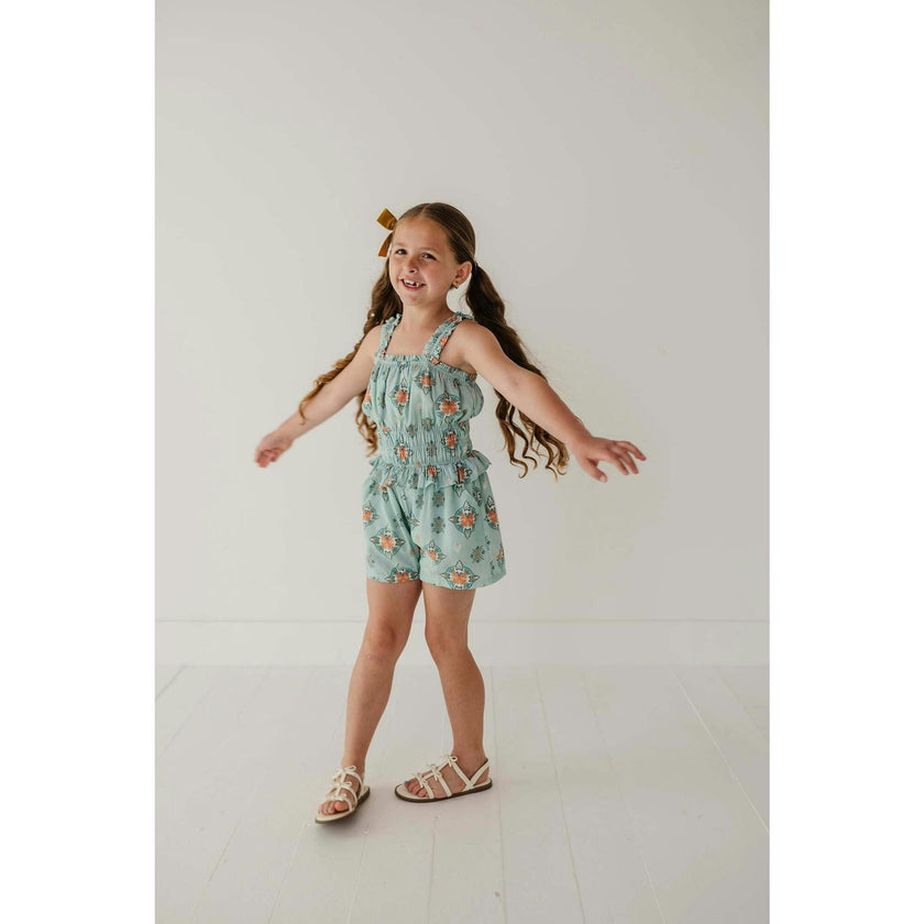 Ruffle Strap Shorts Romper