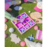 Packed Party Tic-Tac-Totally Fun Preepy Plaid Hearts Game Set