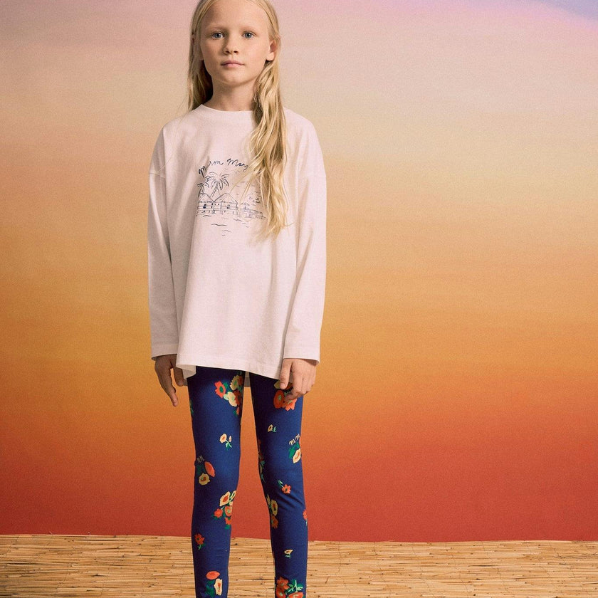 BLOSSOM LEGGINGS BLUE