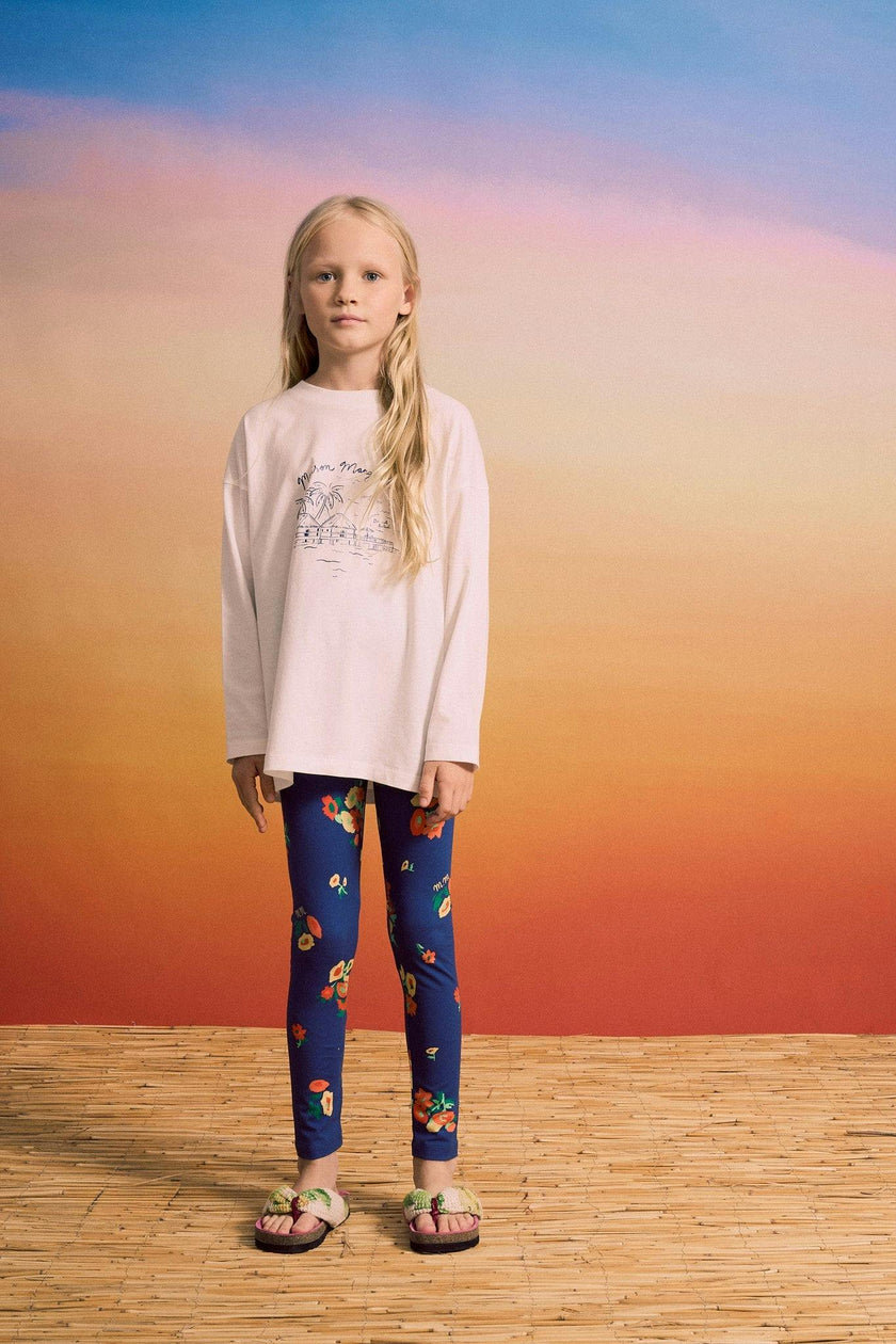BLOSSOM LEGGINGS BLUE