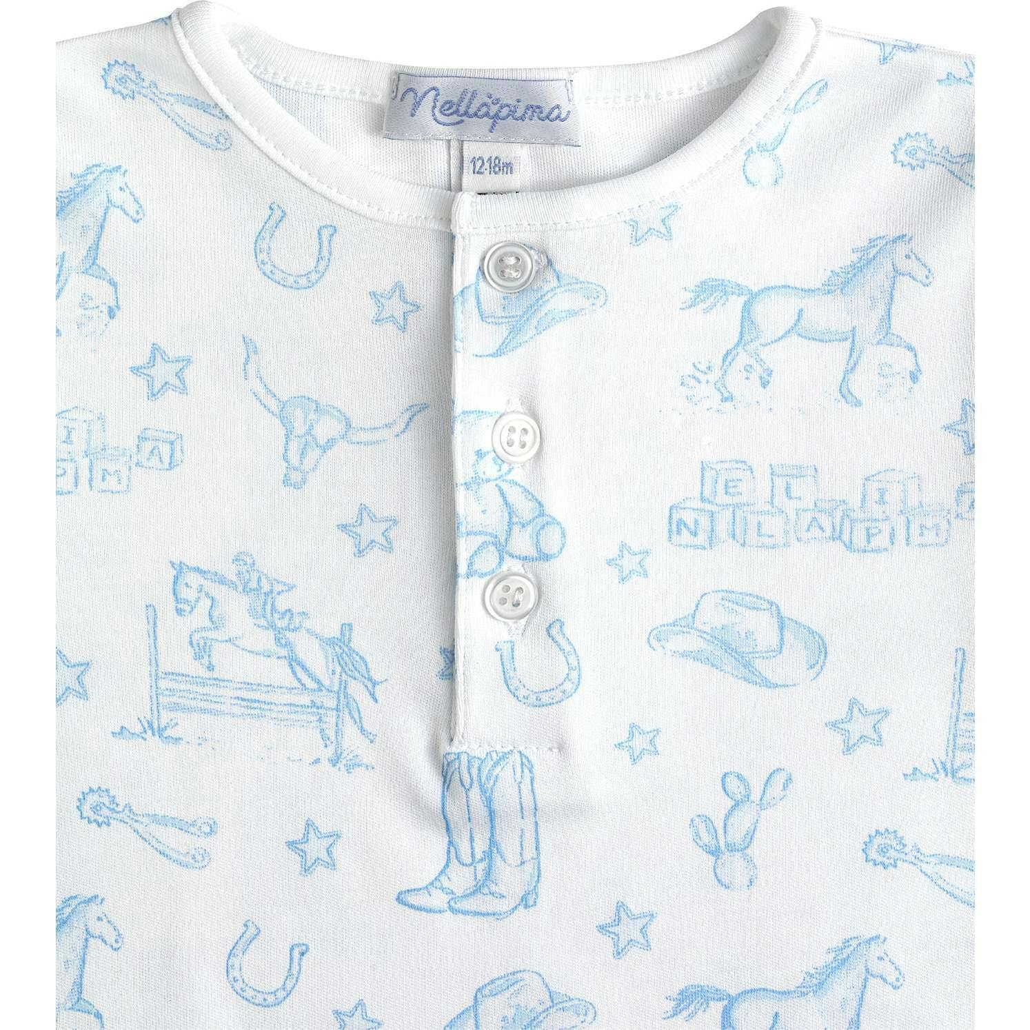 Blue Lone Star Toile Pajamas