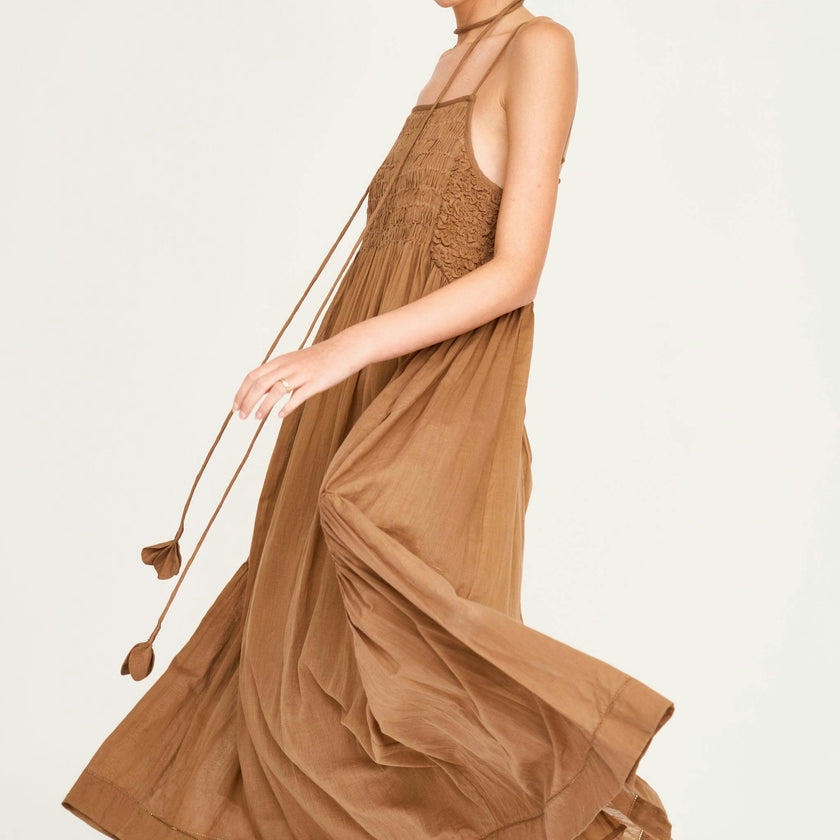 Janeiro Dress in Brownie
