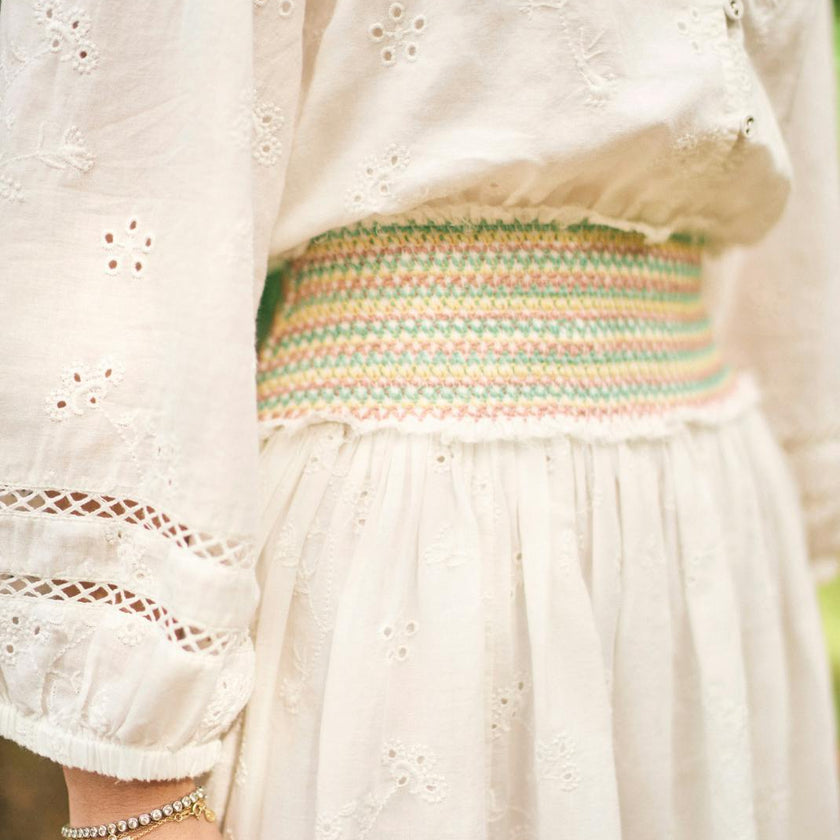 Gracie Dress in White Alyssum