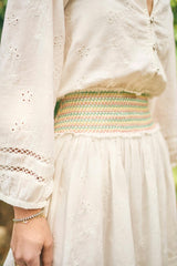Gracie Dress in White Alyssum
