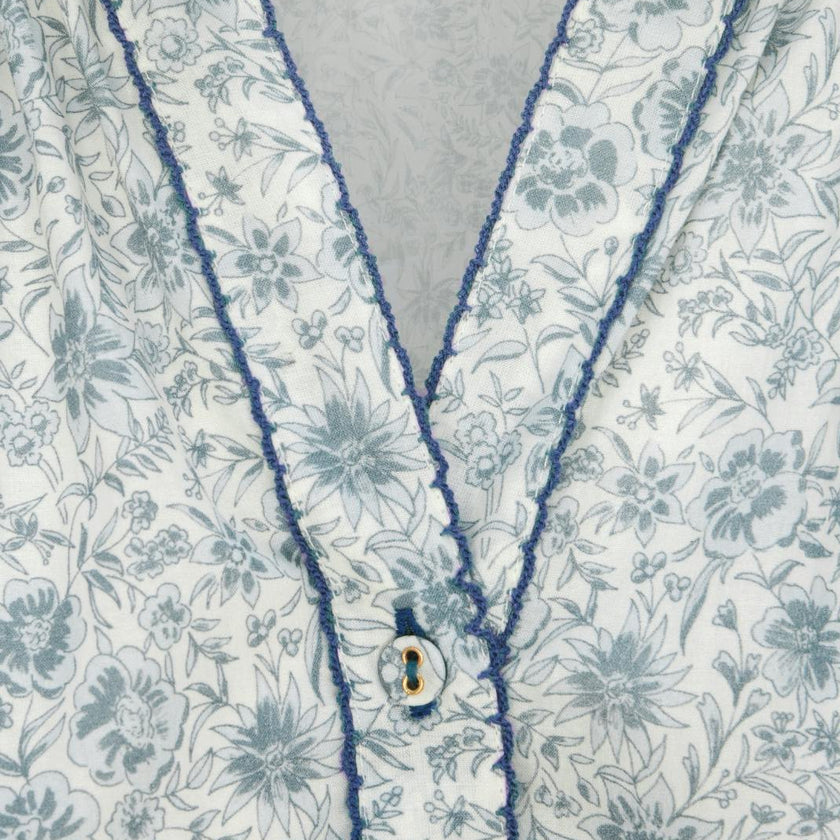 Harper Top in Floral Blues