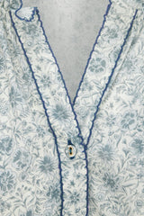 Harper Top in Floral Blues