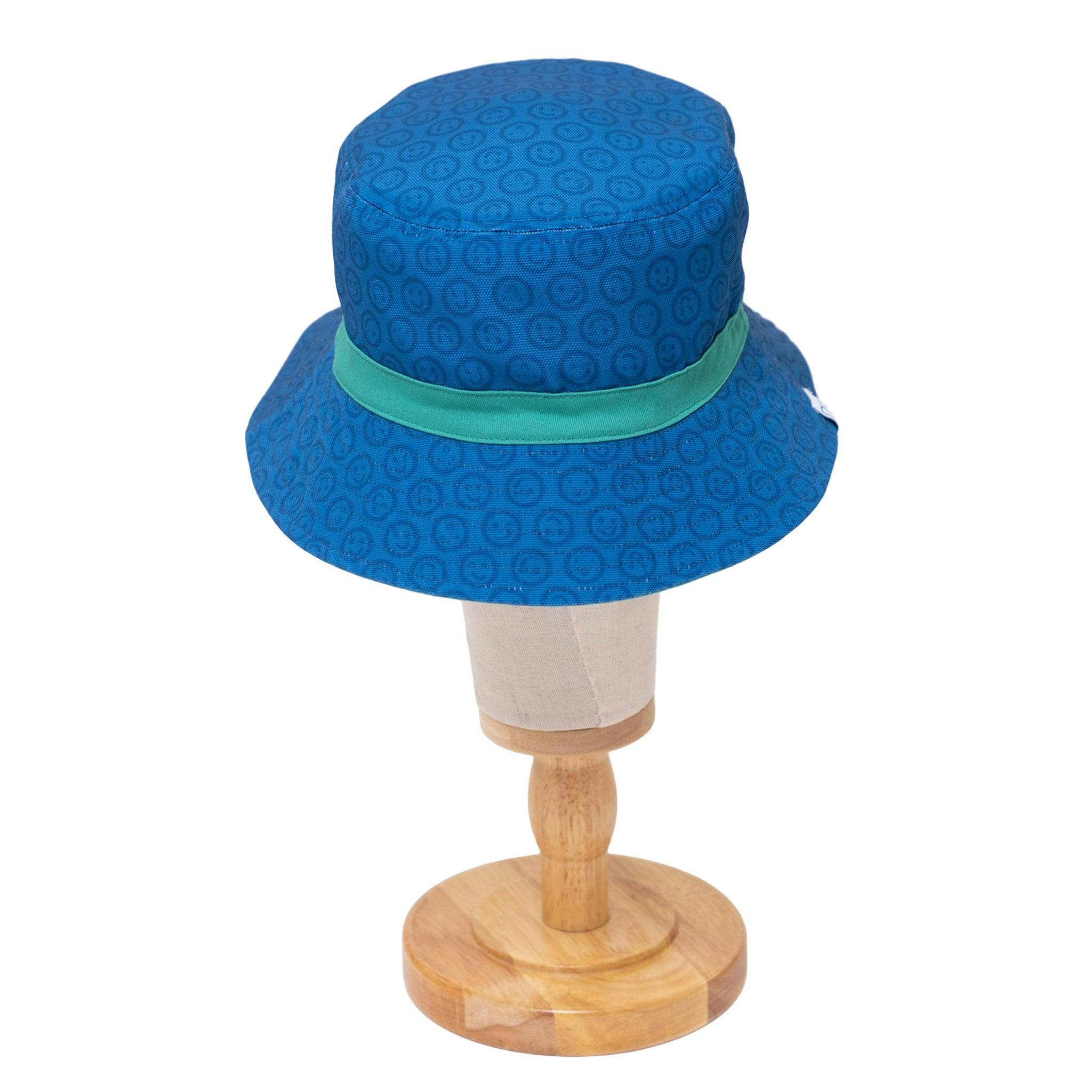 Reversible Bucket Hat – Blue Smile