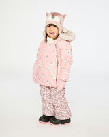 Baby Two Piece Snowsuit Rose Leopard Print