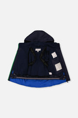 Two Piece Play Snowsuit Royal Blue And Green Colorblock